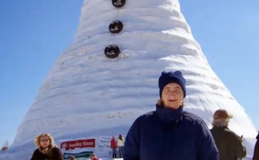 В Австрии построен самый высокий снеговик в мире