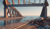 "Бавовна" на Крымском мосту глазами ИИ. Фото | Фото 2