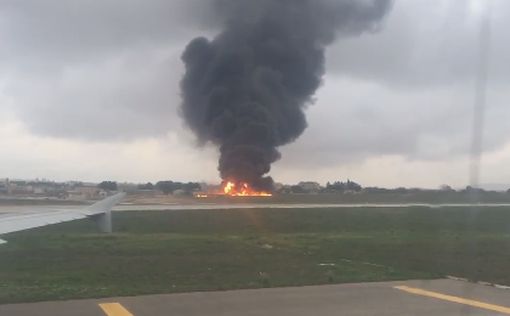 В аэропорту Мальты упал легкомоторный самолет, есть жертвы