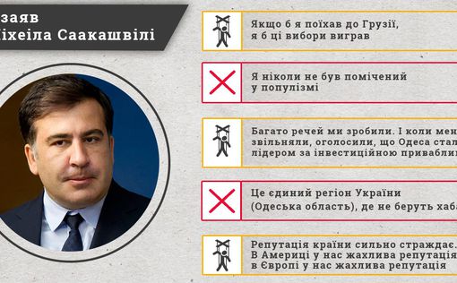 Саакашвили: ни одно из 5 заявлений не было правдивым