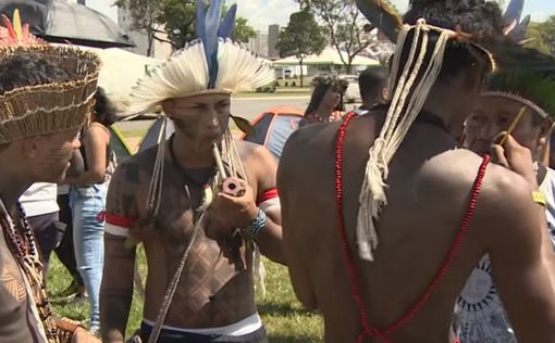 Луки и стрелы: коренные племена Бразилии вышли на протесты