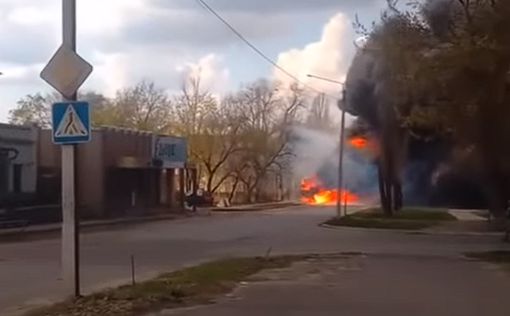 В Луганской области горит воинская часть