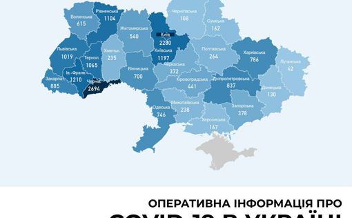 COVID-19 в Украине: 259 новых случаев заражения