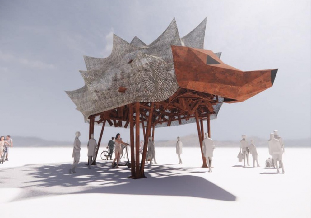 На культовом фесте Burning Man Украина покажет "Храм ежа". Фото