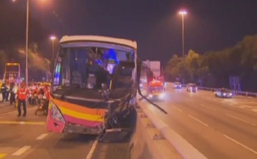 Пять человек погибли при аварии автобуса в Гонконге