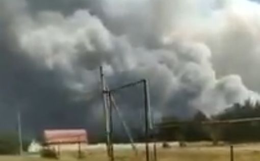 Эвакуация деревень в Луганской области из-за лесного пожара