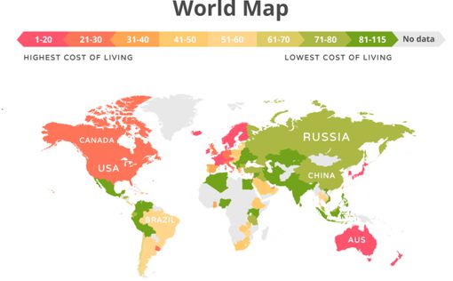Украина вошла в ТОП-3 самых дешевых стран для жизни