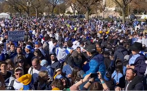 Сотни тысяч человек пришли на демонстрацию поддержки Израиля в Вашингтоне