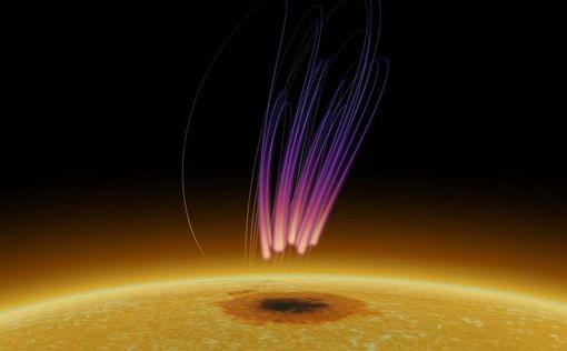 Астрономы обнаружили полярное сияние на Солнце | Фото: New Jersey Institute of Technology