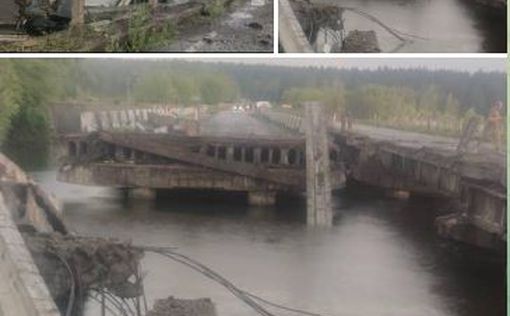 Возле Киева в Демидове разрушен мост через реку Ирпень