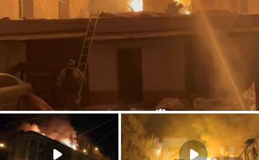 В центре Донецка горело здание железнодорожного управления