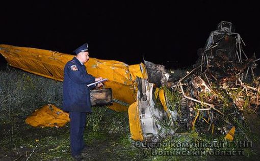 На Волыни потерпел крушение самолет (фото)