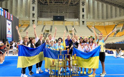 Украинские черлидиры выиграли 4 медали чемпионата Европы в Афинах