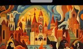 "Москва горит" в стиле Пикассо, Ван Гога, Дали и др. ИИ создал картины. Часть I | Фото 9