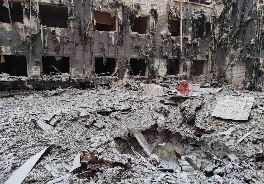 Войска РФ разбомбили С-300 детскую больницу в Харькове. Фото | Фото: t.me/synegubov