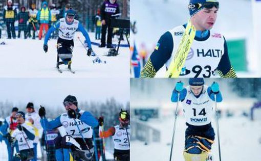 Национальная паралимпийская сборная по лыжным гонкам,биатлону успешно выступила