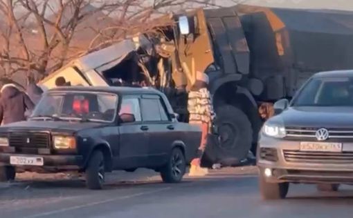 На оккупированном Донбассе произошло ДТП с российскими военными: 16 погибших