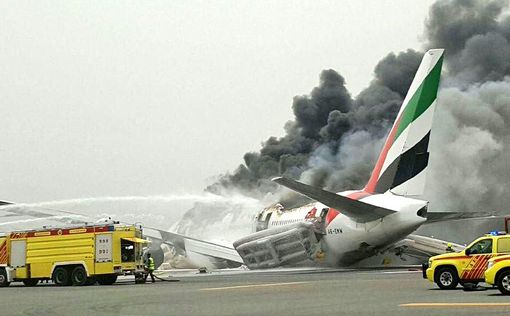 Дубай: при посадке загорелся самолет авиакомпании Emirates