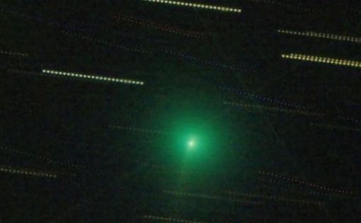 К Земле летит еще одна очень яркая зеленая комета. Фото