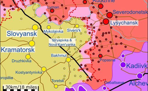 Новая карта обстановки на Востоке Украины за 15 июля