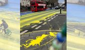 Дорога до посольства РФ у Лондоні стала синьо-жовтою. Фото | Фото 4