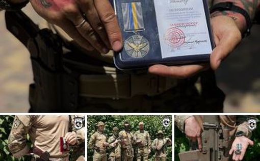 Бойцы полка Калиновского получили украинские награды