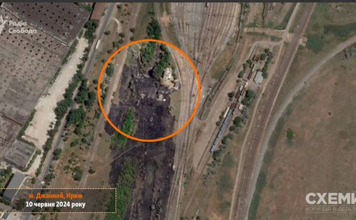 Спутниковые снимки с последствиями удара по военному объекту РФ в Джанкое