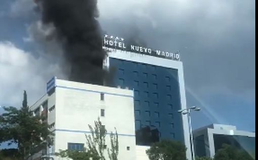 В мадридском отеле вспыхнул сильный пожар