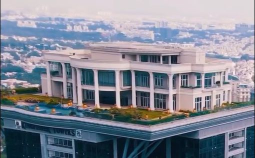 Трехэтажный особняк на крыше небоскреба - так живет индийский миллиардер