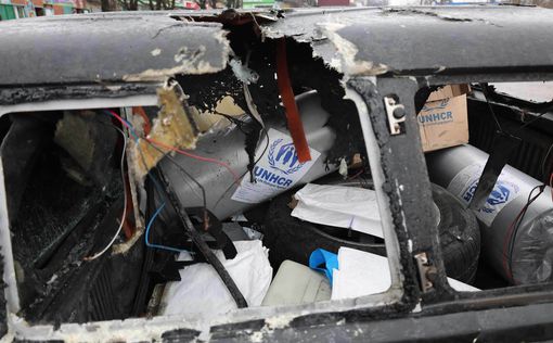 Войска РФ обстреляли гуммиссию ООН во время выдачи помощи. Фото
