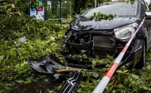 Ураган "Поли" добрался до Германии: Есть пострадавшие