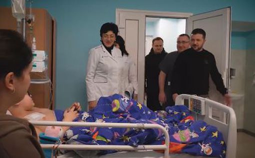 Президент Украины посетил онкобольных детей