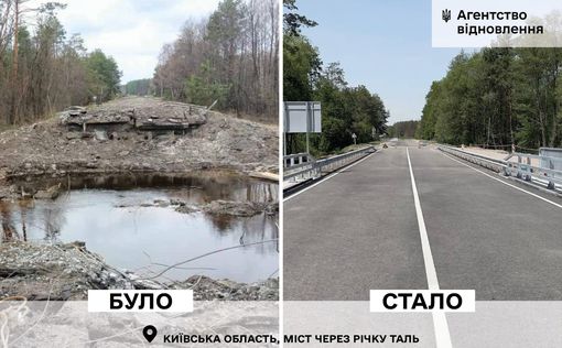 Киевщина отстраивается после оккупации: открыт новый мост. Фото