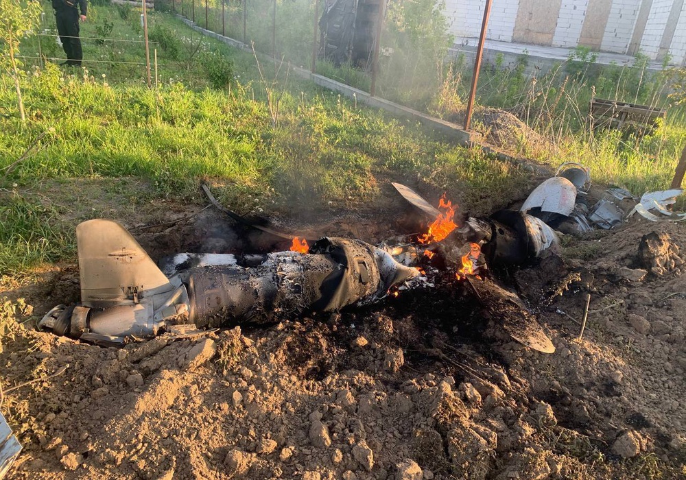 Небитов показал фото сбитых над Киевом российский ракет